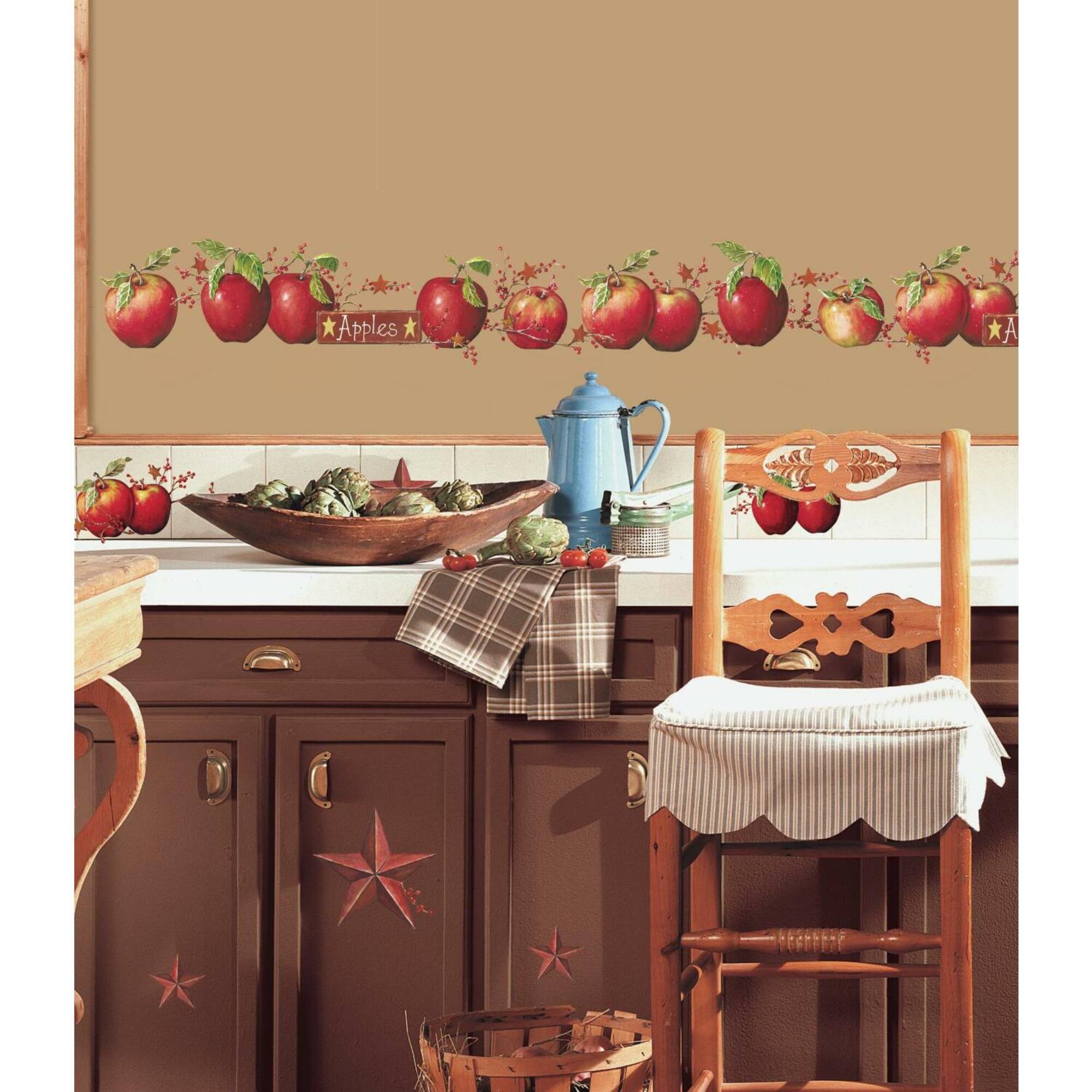 RoomMates Country Apples Peel & Stick Wall Decals